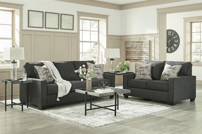 Ashley Lucina Charcoal Sofa And Loveseat